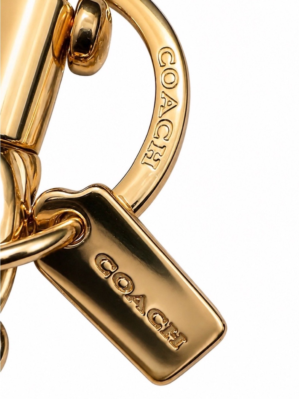Coach Black & Gold “Padlock” Bag Charm NWT - Picture 3 of 5